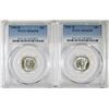 Image 1 : 2 1941-D MERCURY DIMES  PCGS MS-66 FB BLAST WHITE