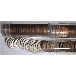 3 BU ROLLS OF ROOSEVELT DIMES- 1 EA 1965, 1966, &