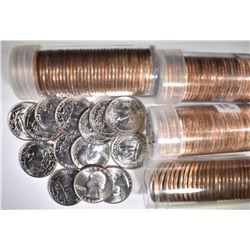 4- BU WASHINGTON QTR ROLLS- 1981-P&D  1985-P&D