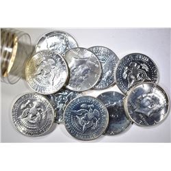 ROLL OF BU  MIXED SMS '65-'67 KENNEDY HALF DOLLARS