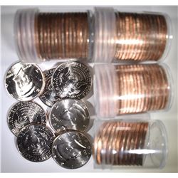 4-BU KENNEDY HALF ROLLS- 2- 1994 & 2- 1994-D