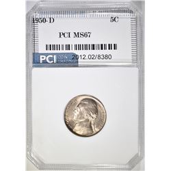1950-D JEFFERSON NICKEL, PCI SUPERB GEM BU