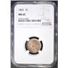 Image 1 : 1862 INDIAN CENT  NGC MS-63