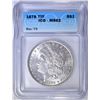 Image 1 : 1878 7TF REV OF 79 MORGAN DOLLAR  ICG MS-62