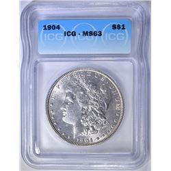1904 MORGAN DOLLAR  ICG MS-63