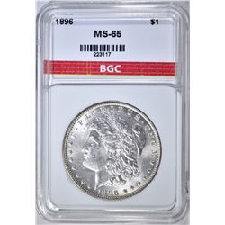 1896 MORGAN DOLLAR  BGC GEM BU