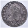 Image 1 : 1824/2 BUST DIME, VG scratches