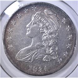 1834 BUST HALF DOLAR AU