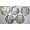 Image 2 : 5-1966 BU CANADIAN SILVER DOLLARS