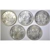 Image 1 : 5-1965 BU CANADIAN SILVER DOLLARS