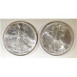 1993 & 95 AMERICAN SILVER EAGLES