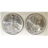 Image 1 : 1993 & 95 AMERICAN SILVER EAGLES