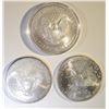 Image 2 : 2001, 04 & 2010 BU AMERICAN SILVER EAGLES