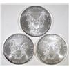 Image 2 : 2-2008 & 1-09 BU AMERICAN SILVER EAGLES