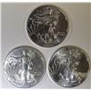 Image 1 : 2013, 15 & 16 BU AMERICAN SILVER EAGLES