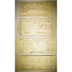 MIXED PAPER LOT, INTEREST PAYMENT, TAX RECEIPTS