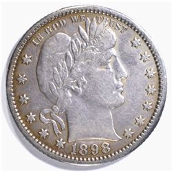1898-O BARBER QUARTER XF