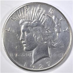 1927 PEACE DOLLAR BU CLEANED