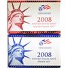 Image 1 : 2008 CLAD & SILVER U.S.  PROOF SETS