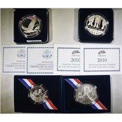 2-BALD EAGLE & 2-DISABLED VETS COMMEMS