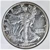 Image 1 : 1917-D OBVERSE WALKING LIBERTY HALF DOLLAR, AU