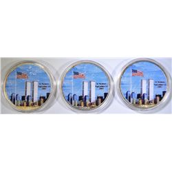 3-2001 PAINTED AMERICAN SILVER EAGLES