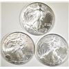 Image 1 : 3-BU 2004 AMERICAN SILVER EAGLES