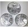 Image 1 : 3-GEM BU 2011 AMERICAN SILVER EAGLES