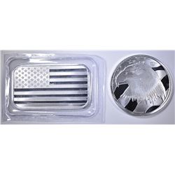 AMERICAN FLAG, PLEDGE OF ALLEGIANCE SILVER Pcs