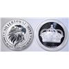Image 1 : 2-DIFFERENT ONE OUNCE .999 SILVER ROUNDS
