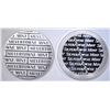 Image 2 : 2-DIFFERENT ONE OUNCE .999 SILVER ROUNDS