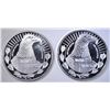 Image 2 : 2-2nd AMENDMENT ONE OUNCE .999 SILVER ROUNDS