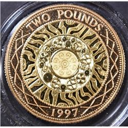 1997 UK 2 POUNDS GOLD COIN 14.63 GRAM AGW