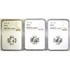 Image 1 : 1946, 51 & 53 ROOSEVELT  DIMES, NGC MS-66
