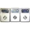 Image 2 : 1946, 51 & 53 ROOSEVELT  DIMES, NGC MS-66