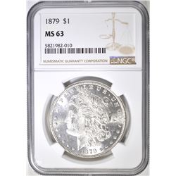 1879 MORGAN DOLLAR NGC MS-63