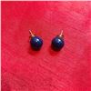 Image 3 : Two Pairs of Vintage Lapis & Millefiori Post Earrings