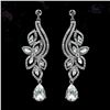 Image 1 : Czech Crystal & Rhinestone Drop Dangle Earrings