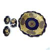 Image 1 : Group of Four German Kobalt Porcelain Pieces, Weimar & Von Henneberg