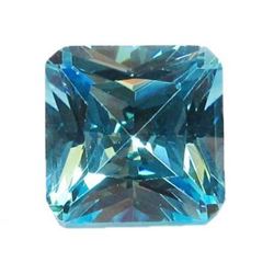 16 ctw Blue Princess Cut BIANCO Diamond