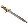 Image 3 : Custom Damascus Steel Stag Horn Hunting Dagger Knife