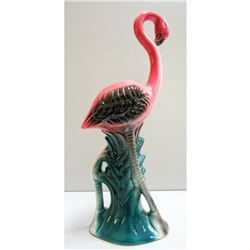 Vintage Miami Pink Flamingo Ceramic Statue Figurine