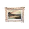 Image 1 : Antique Large Oil On Canvas In Gold Gilt Frame, Signed
