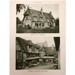 1920's French Architectural Photo Prints, Normandy France