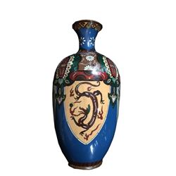 19thc Japanese Meiji Cloisonne Cabinet Vase