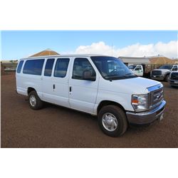 2013 Ford E350 Passenger Van 53,775 Miles, Lic. 908MDK (Runs & Drives - See Video)