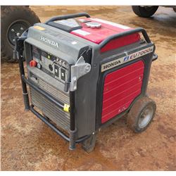 Honda EU 7000 Electric Start Portable Generator, 55W, 750 Hours (Runs & Works - See Video)