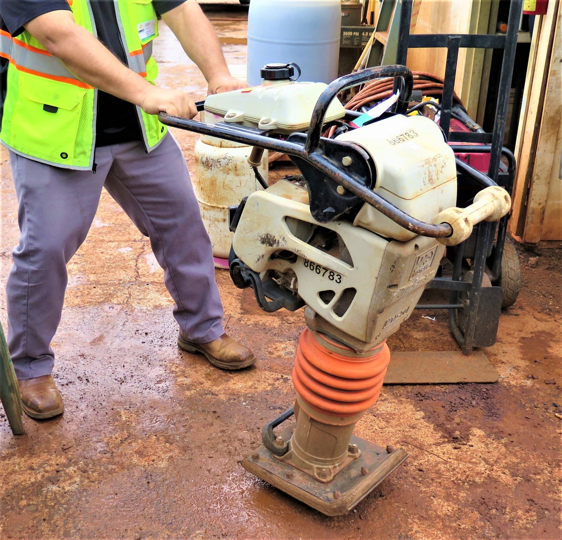 Multiquip Rammers Compactor Multiquip Rammer Tamper Jumping Jack w/ Honda Motor (Runs & Works - See ...