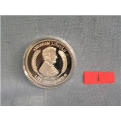 A. Lincoln Gettysburg address commemorative medallion