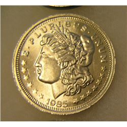 Morgan head 1 troy ounce silver commemorative coin